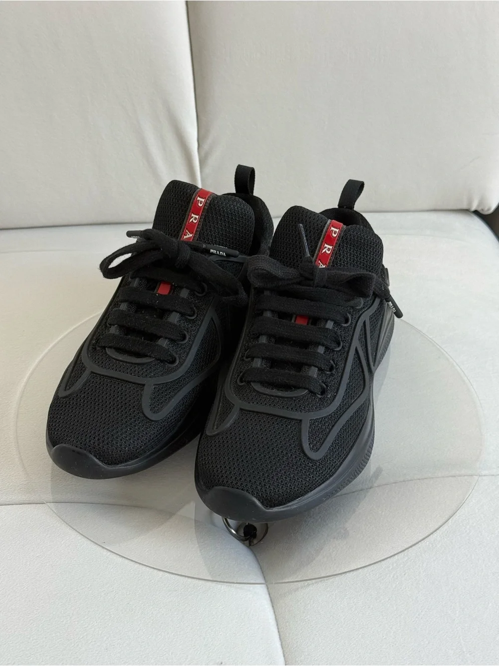 Prada Americas Cup Size 6 Women’s Black